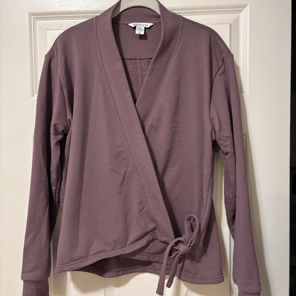 Athleta Retroterry Wrap Top